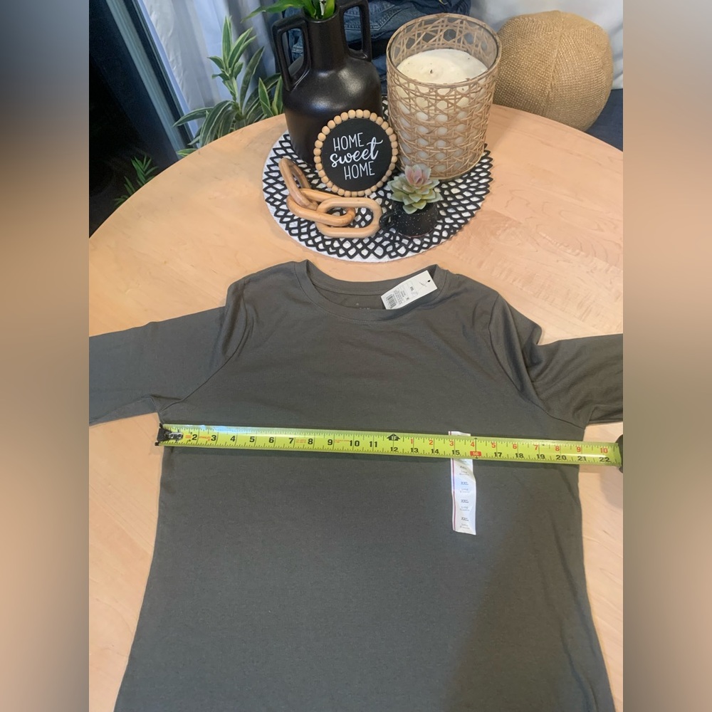 NWT A new day long sleeve ribbed shirt size XXL - Picture 3 of 6
